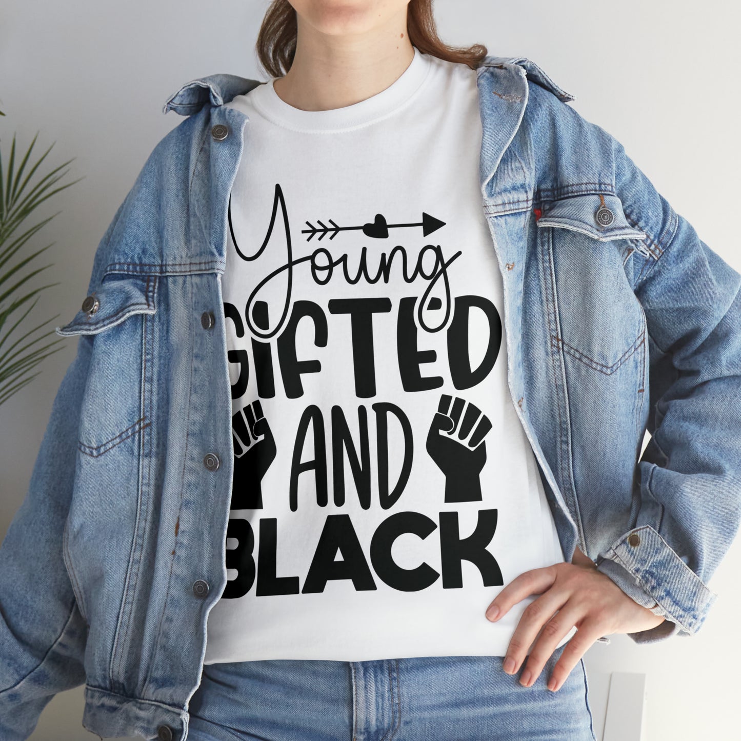 Gifted (Vinyl Cut-1 Color) Unisex Heavy Cotton Tee