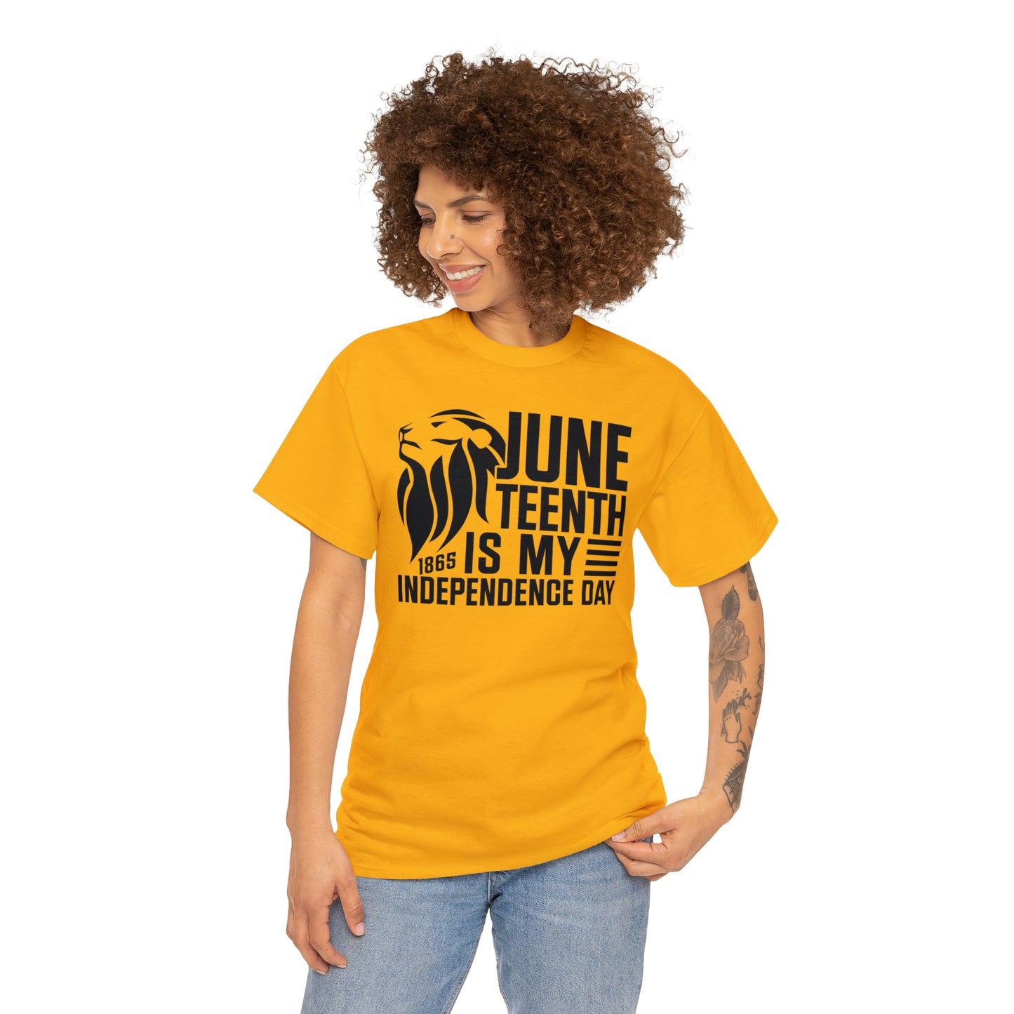Independence (Vinyl Cut-1 Color) Unisex Heavy Cotton Tee