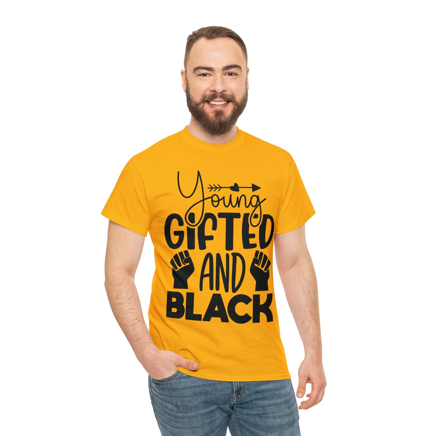 Gifted (Vinyl Cut-1 Color) Unisex Heavy Cotton Tee