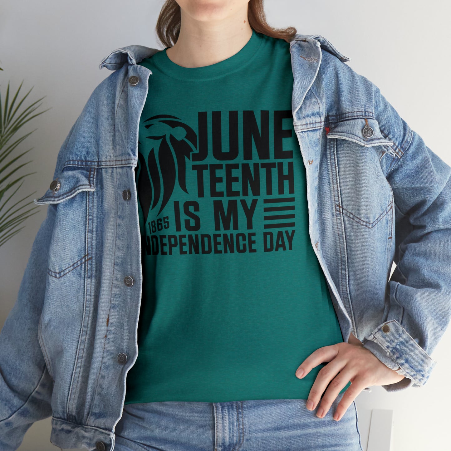 Independence (Vinyl Cut-1 Color) Unisex Heavy Cotton Tee