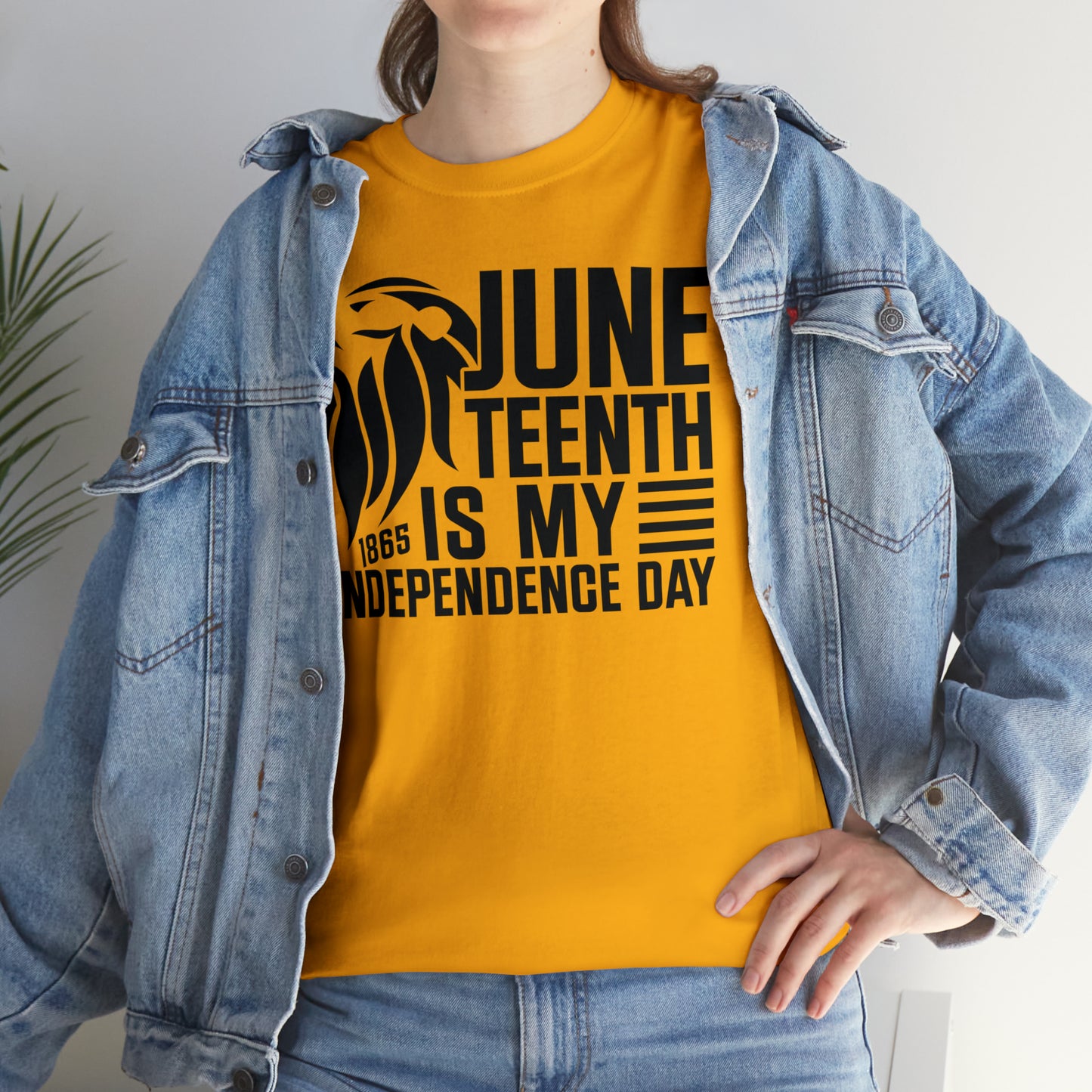 Independence (Vinyl Cut-1 Color) Unisex Heavy Cotton Tee