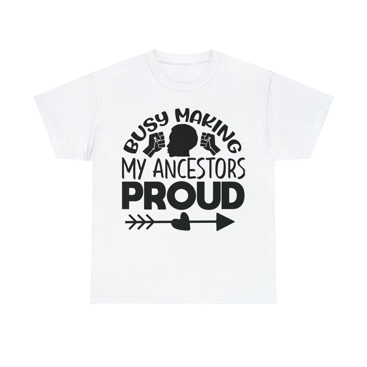 Busy (Vinyl Cut-1 Color) Unisex Heavy Cotton Tee