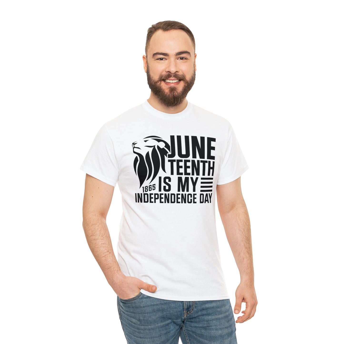 Independence (Vinyl Cut-1 Color) Unisex Heavy Cotton Tee