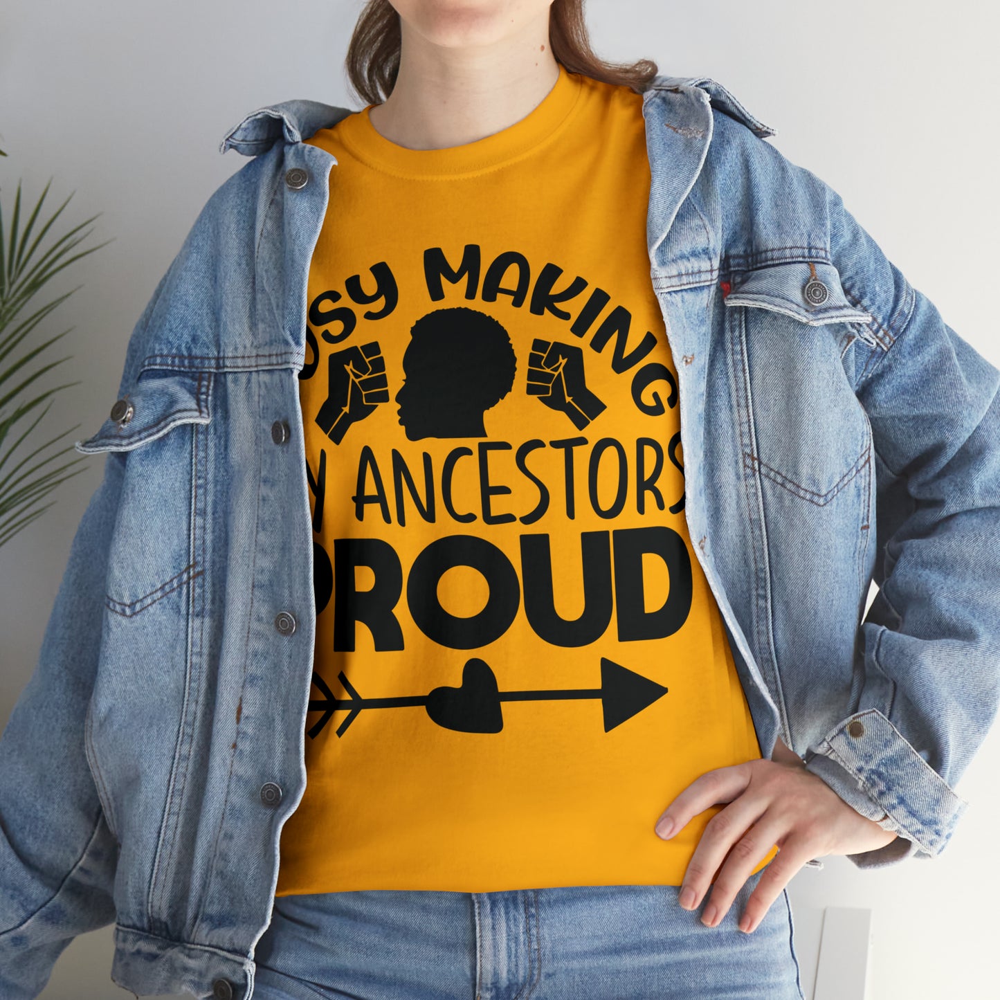 Busy (Vinyl Cut-1 Color) Unisex Heavy Cotton Tee