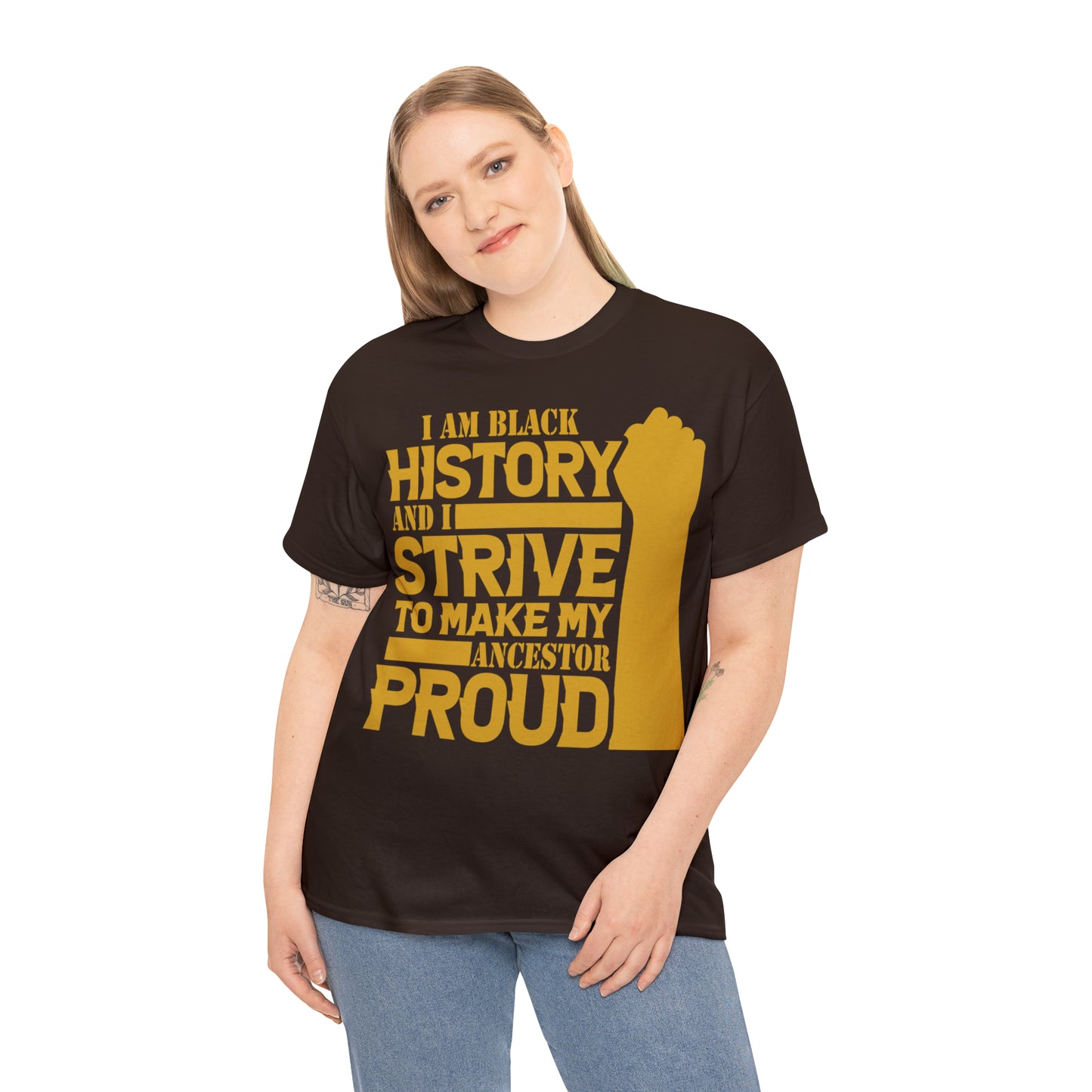 Proud (Vinyl Cut-1 Color) Unisex Heavy Cotton Tee
