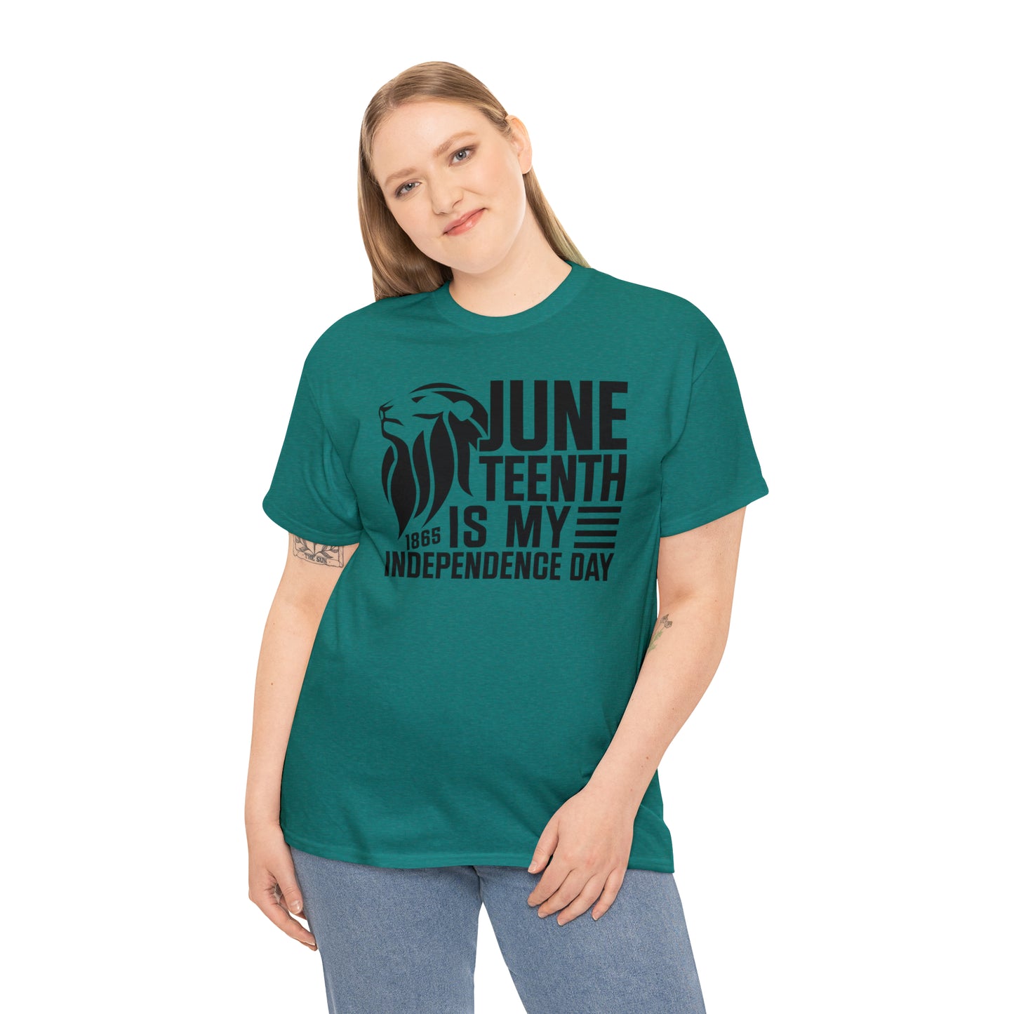 Independence (Vinyl Cut-1 Color) Unisex Heavy Cotton Tee
