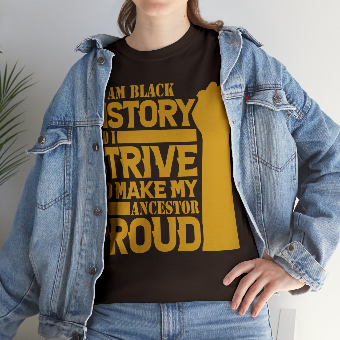 Proud (Vinyl Cut-1 Color) Unisex Heavy Cotton Tee