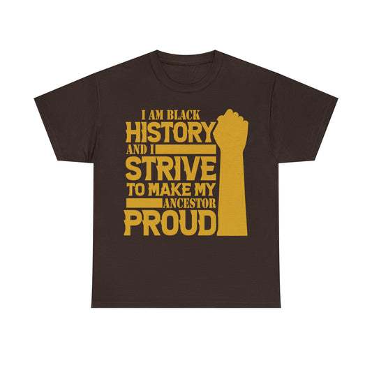 Proud (Vinyl Cut-1 Color) Unisex Heavy Cotton Tee