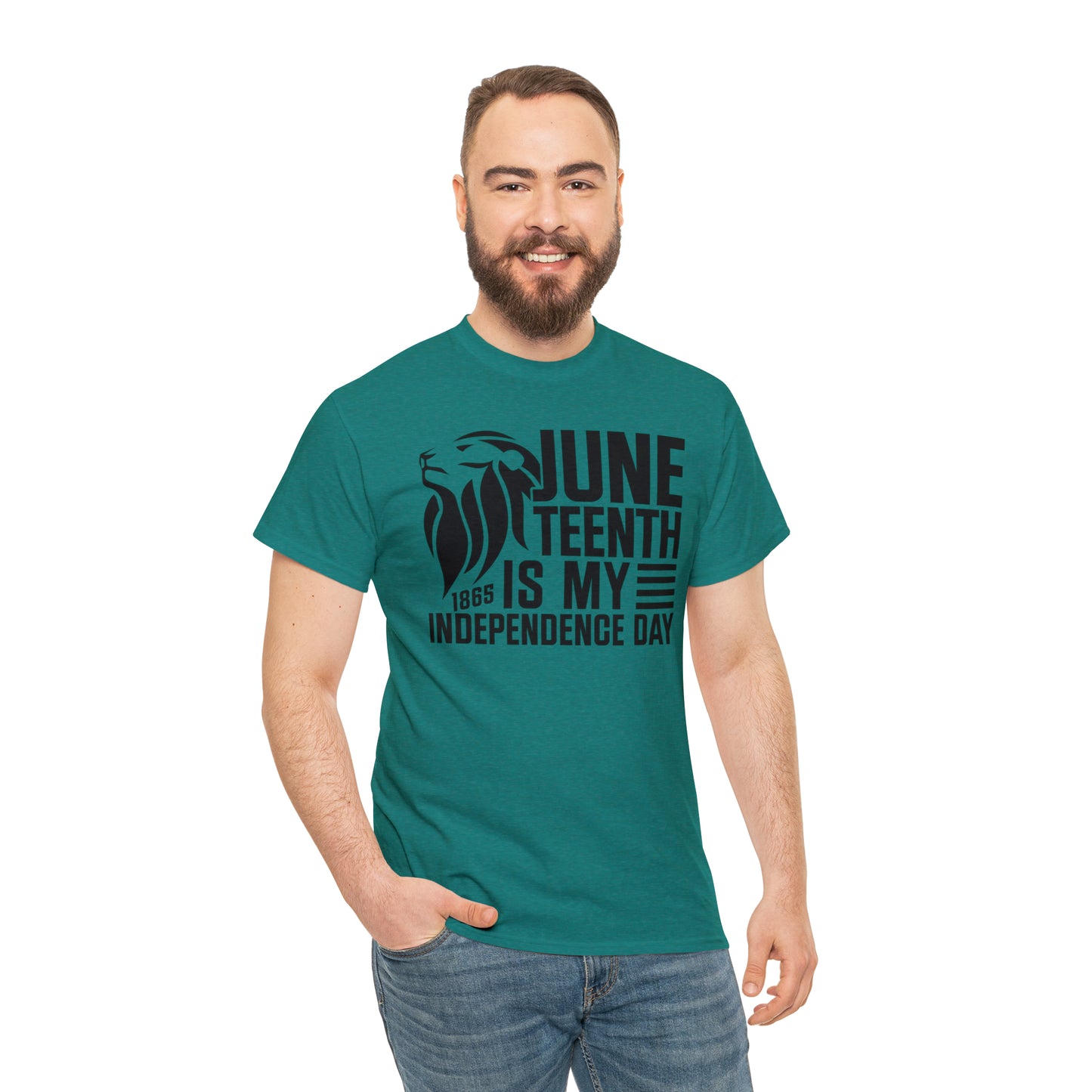 Independence (Vinyl Cut-1 Color) Unisex Heavy Cotton Tee
