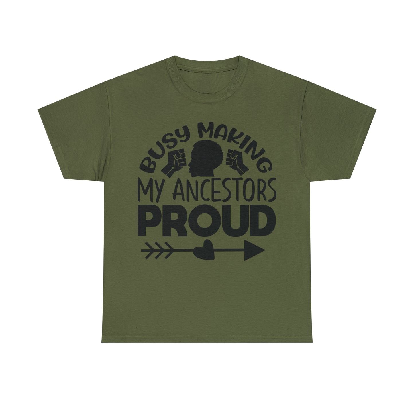 Busy (Vinyl Cut-1 Color) Unisex Heavy Cotton Tee