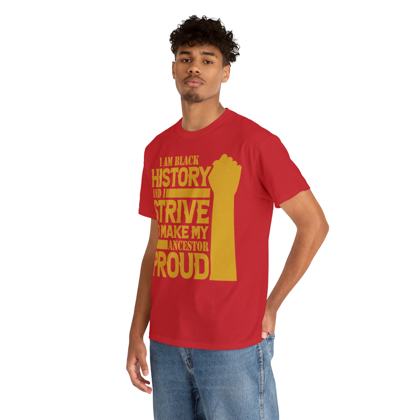 Proud (Vinyl Cut-1 Color) Unisex Heavy Cotton Tee