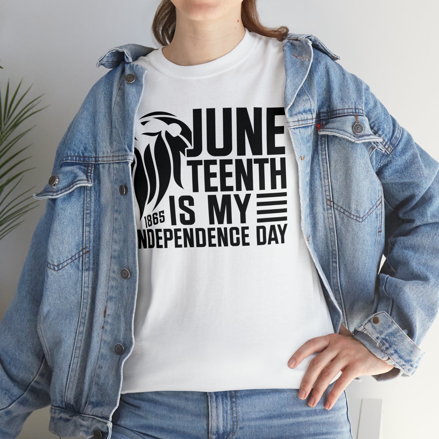 Independence (Vinyl Cut-1 Color) Unisex Heavy Cotton Tee