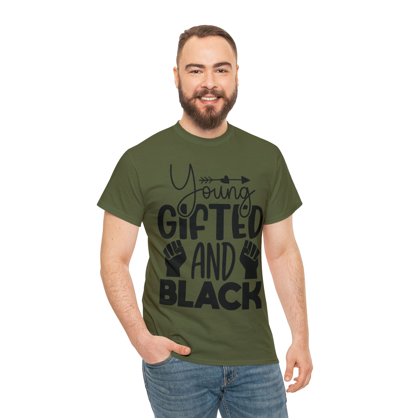 Gifted (Vinyl Cut-1 Color) Unisex Heavy Cotton Tee