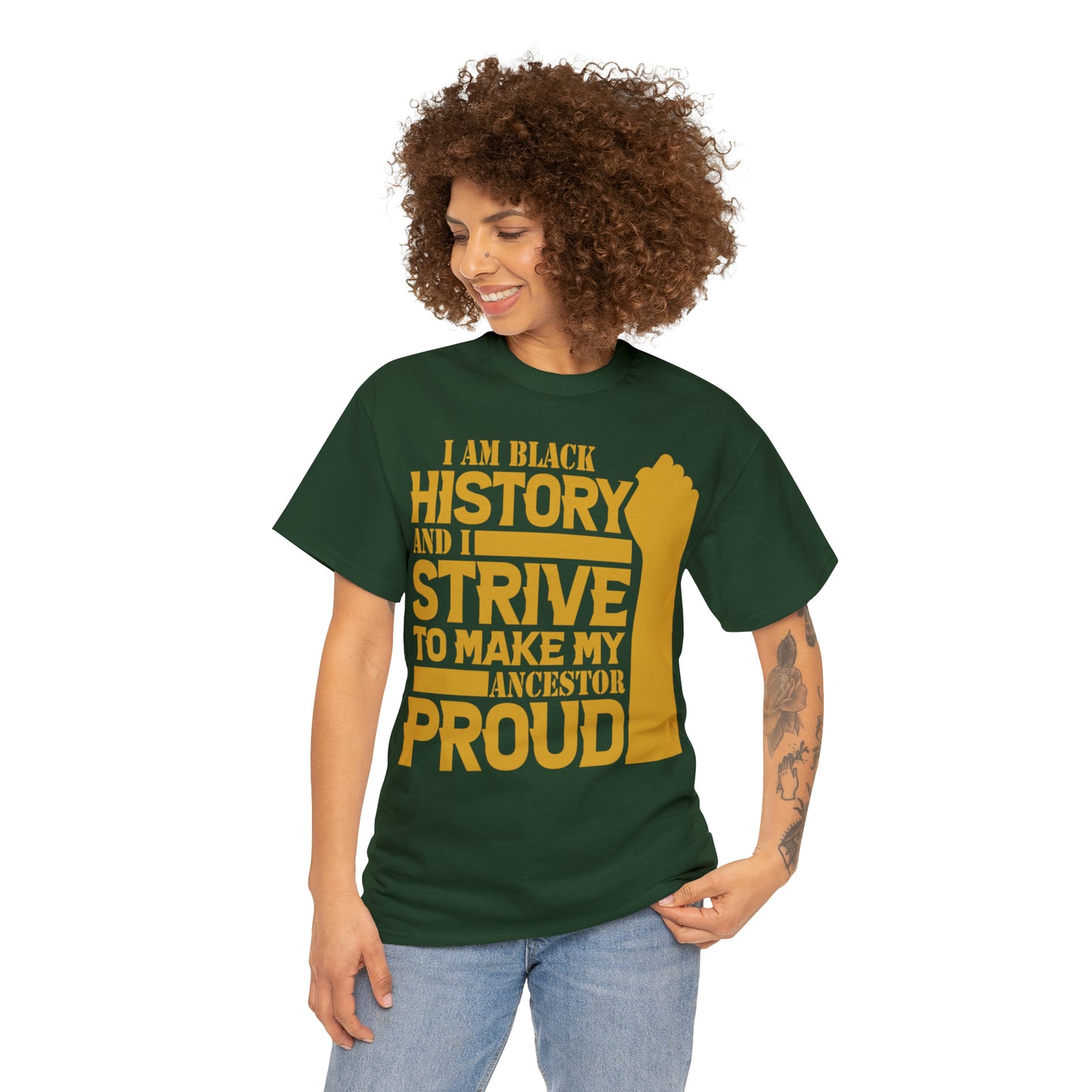 Proud (Vinyl Cut-1 Color) Unisex Heavy Cotton Tee