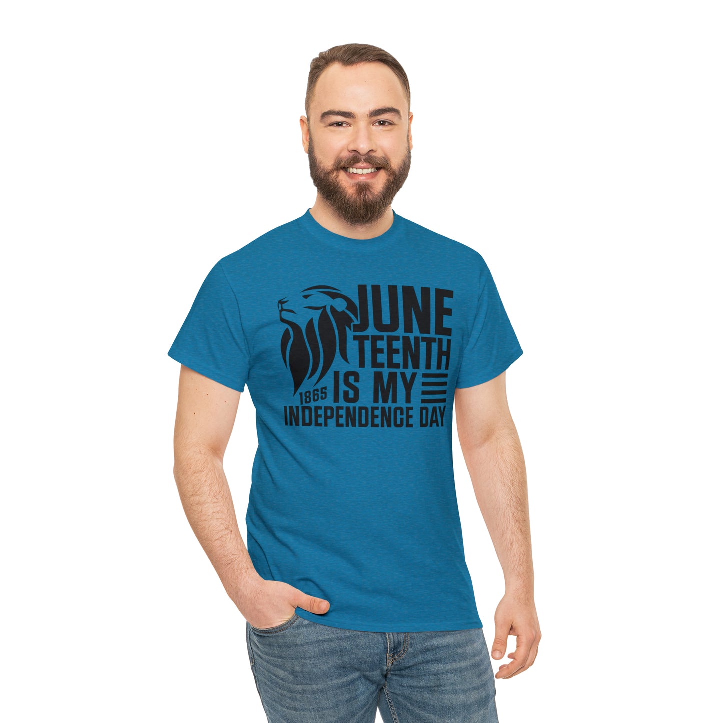 Independence (Vinyl Cut-1 Color) Unisex Heavy Cotton Tee