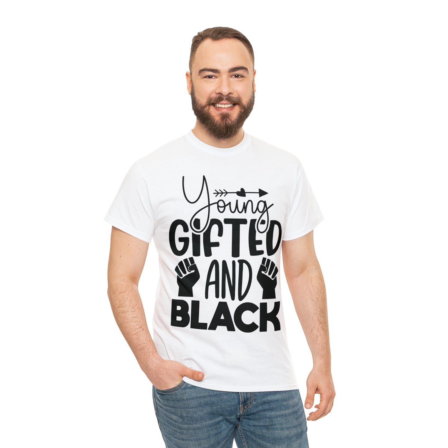 Gifted (Vinyl Cut-1 Color) Unisex Heavy Cotton Tee