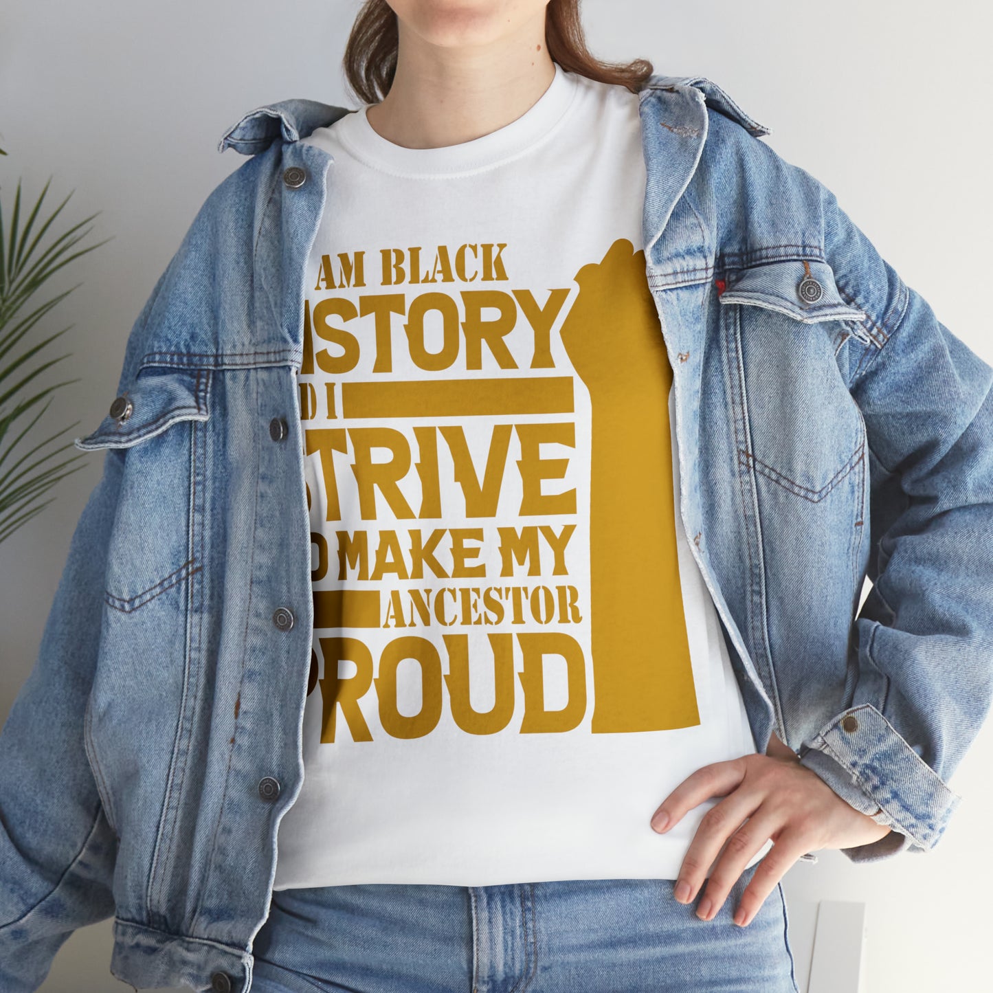 Proud (Vinyl Cut-1 Color) Unisex Heavy Cotton Tee