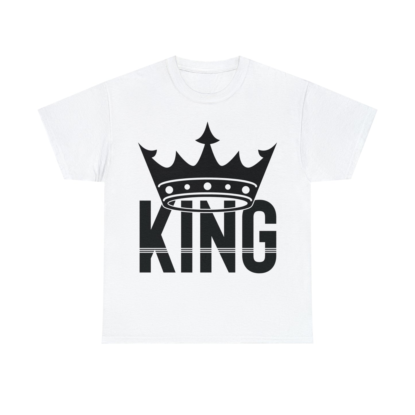 King (Vinyl Cut-1 Color) Unisex Heavy Cotton Tee