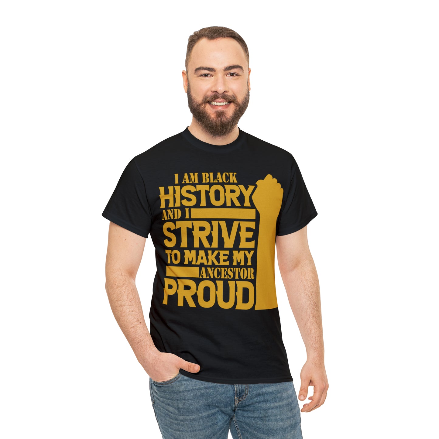 Proud (Vinyl Cut-1 Color) Unisex Heavy Cotton Tee
