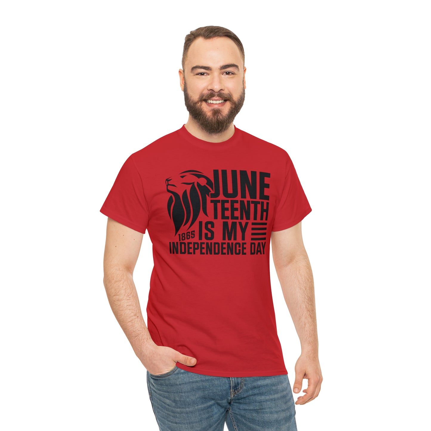 Independence (Vinyl Cut-1 Color) Unisex Heavy Cotton Tee