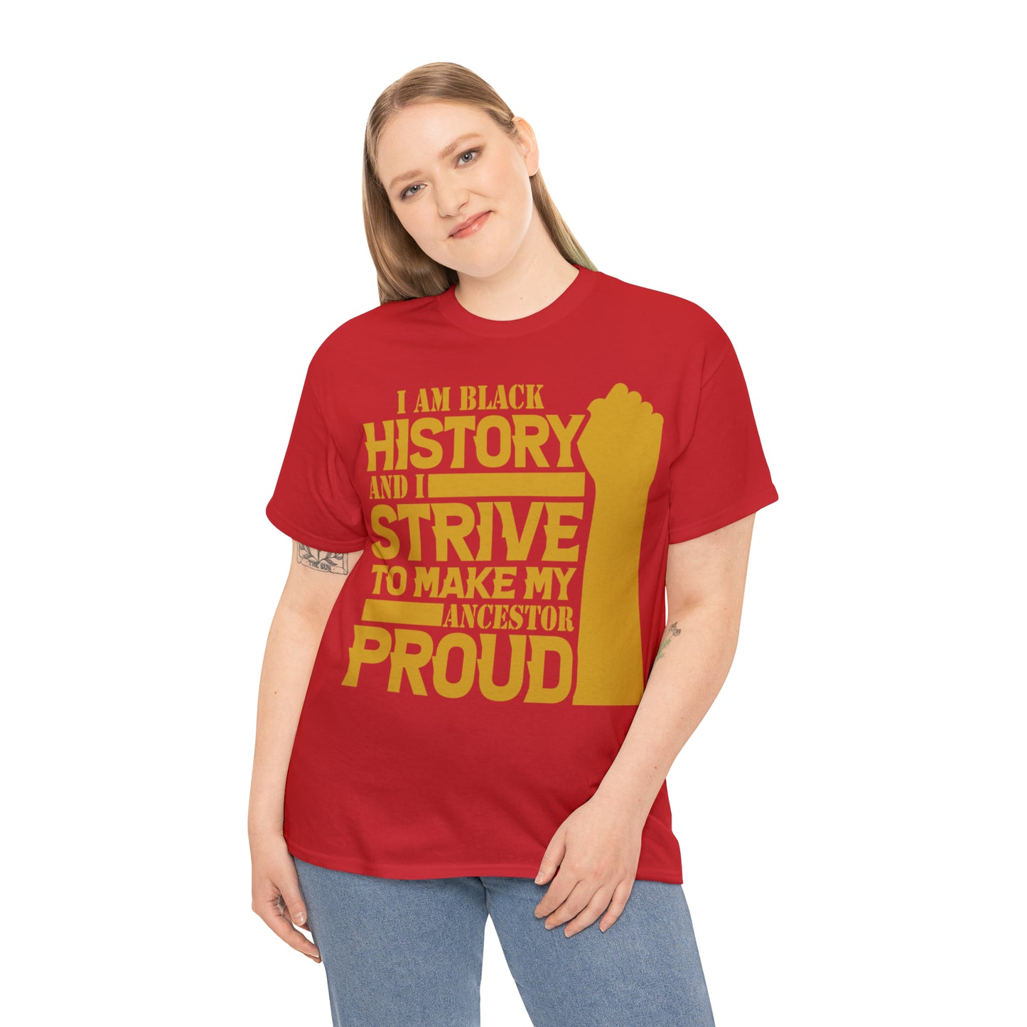 Proud (Vinyl Cut-1 Color) Unisex Heavy Cotton Tee