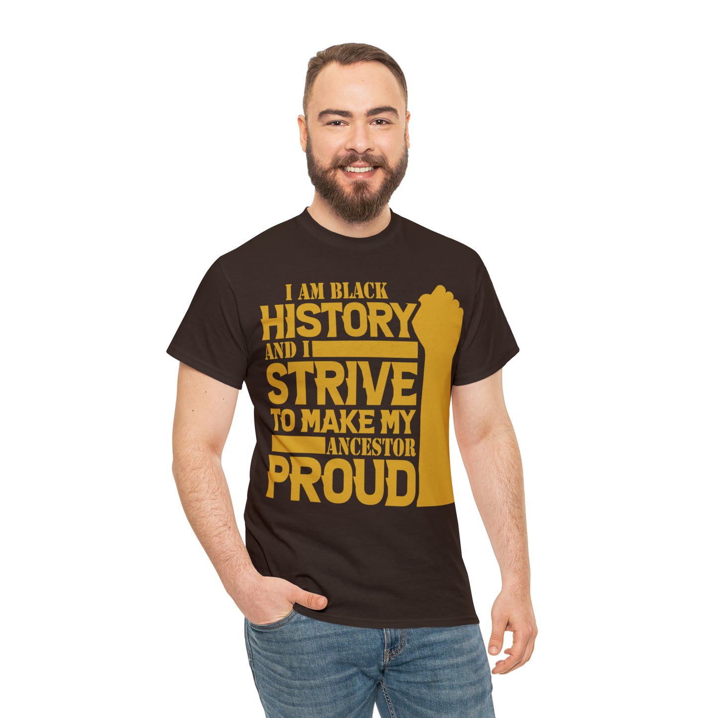 Proud (Vinyl Cut-1 Color) Unisex Heavy Cotton Tee