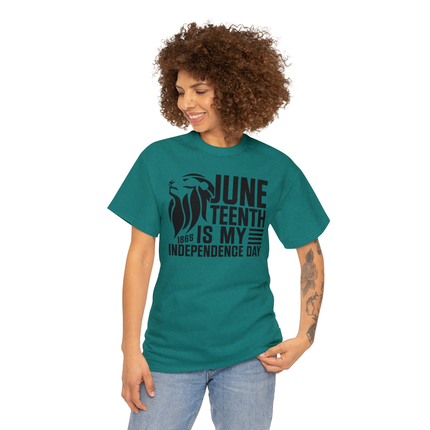 Independence (Vinyl Cut-1 Color) Unisex Heavy Cotton Tee