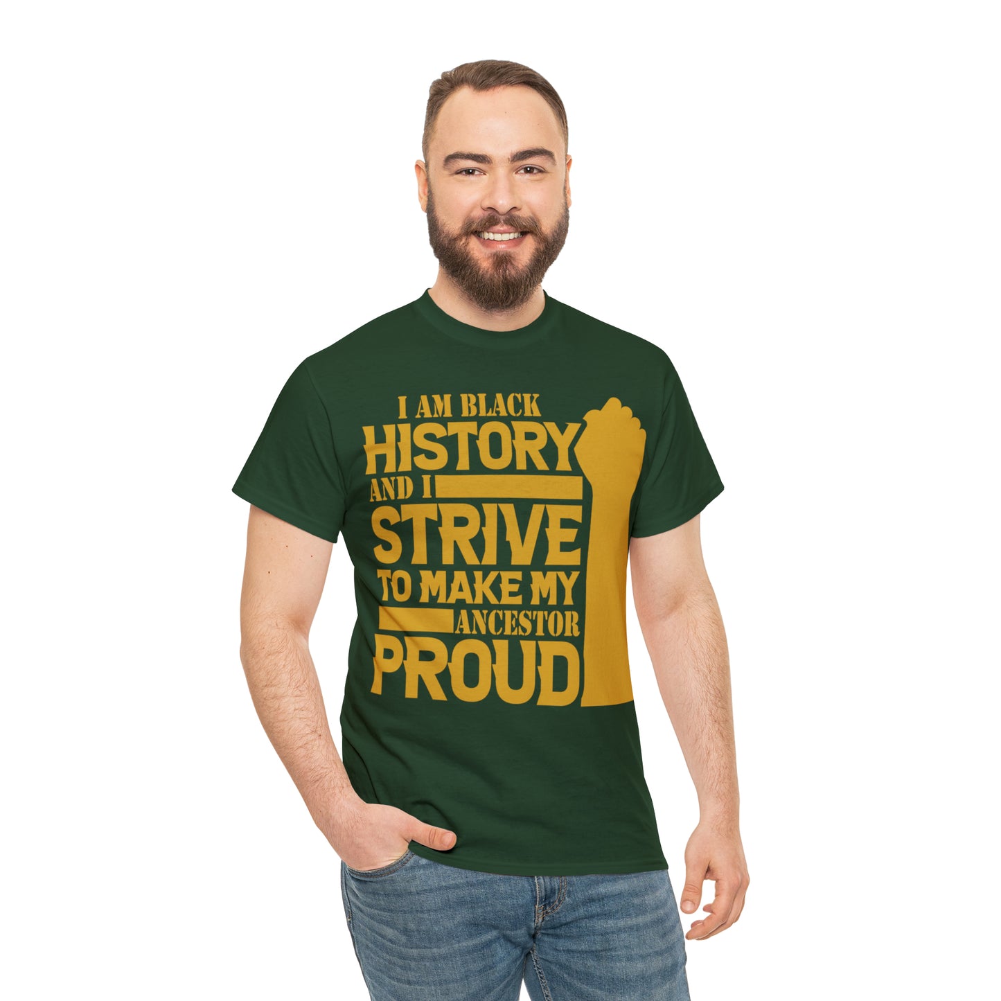 Proud (Vinyl Cut-1 Color) Unisex Heavy Cotton Tee