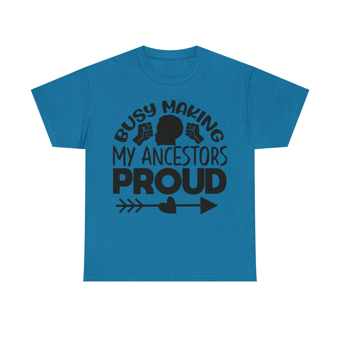 Busy (Vinyl Cut-1 Color) Unisex Heavy Cotton Tee
