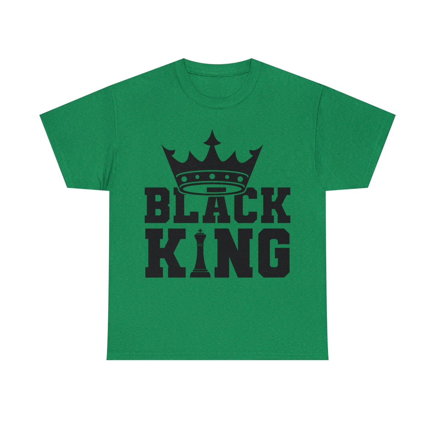 Black King DTF Print Unisex Heavy Cotton Tee