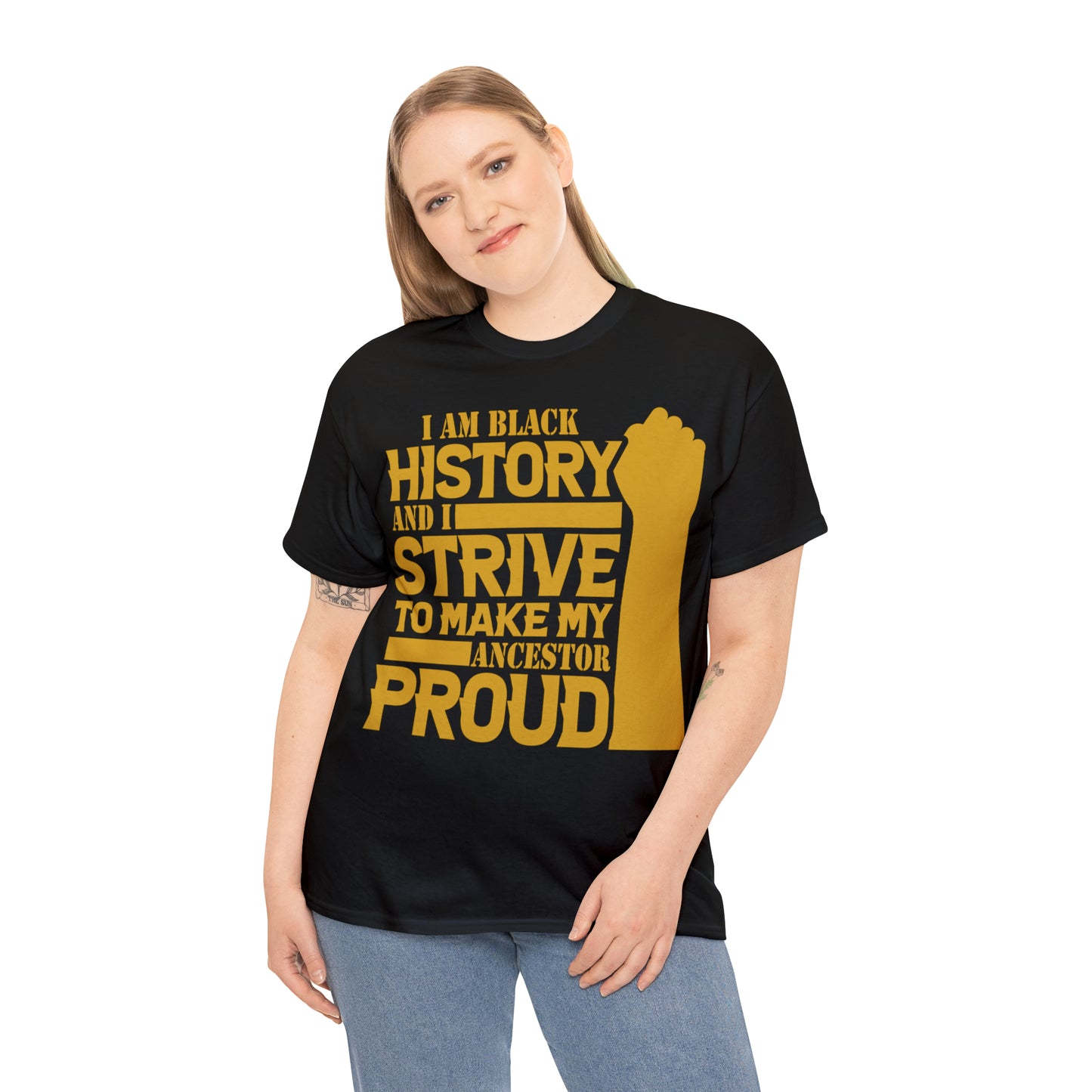 Proud (Vinyl Cut-1 Color) Unisex Heavy Cotton Tee