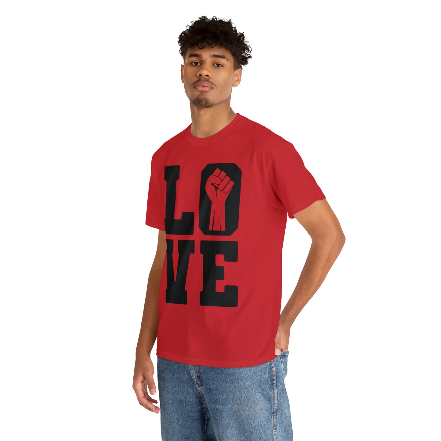 Love (Vinyl Cut-1Color) Unisex Heavy Cotton Tee