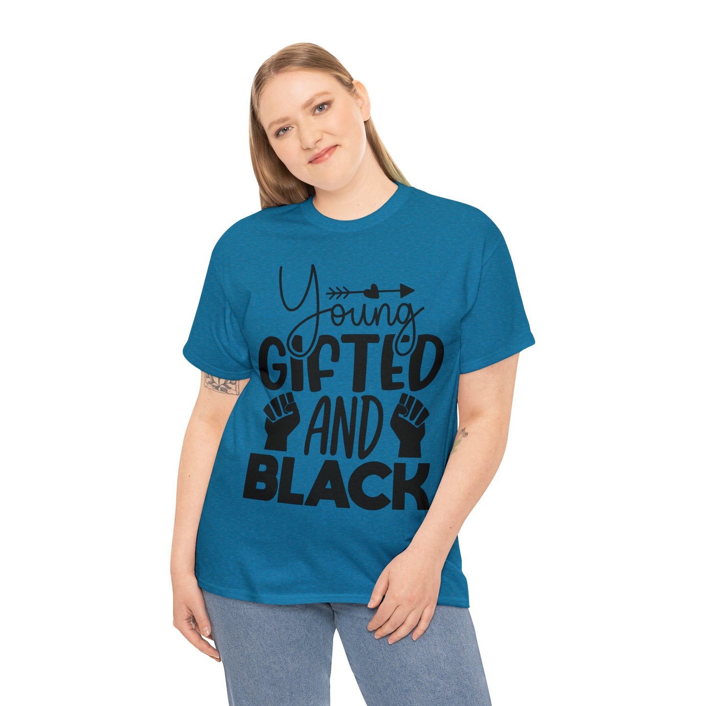 Gifted (Vinyl Cut-1 Color) Unisex Heavy Cotton Tee
