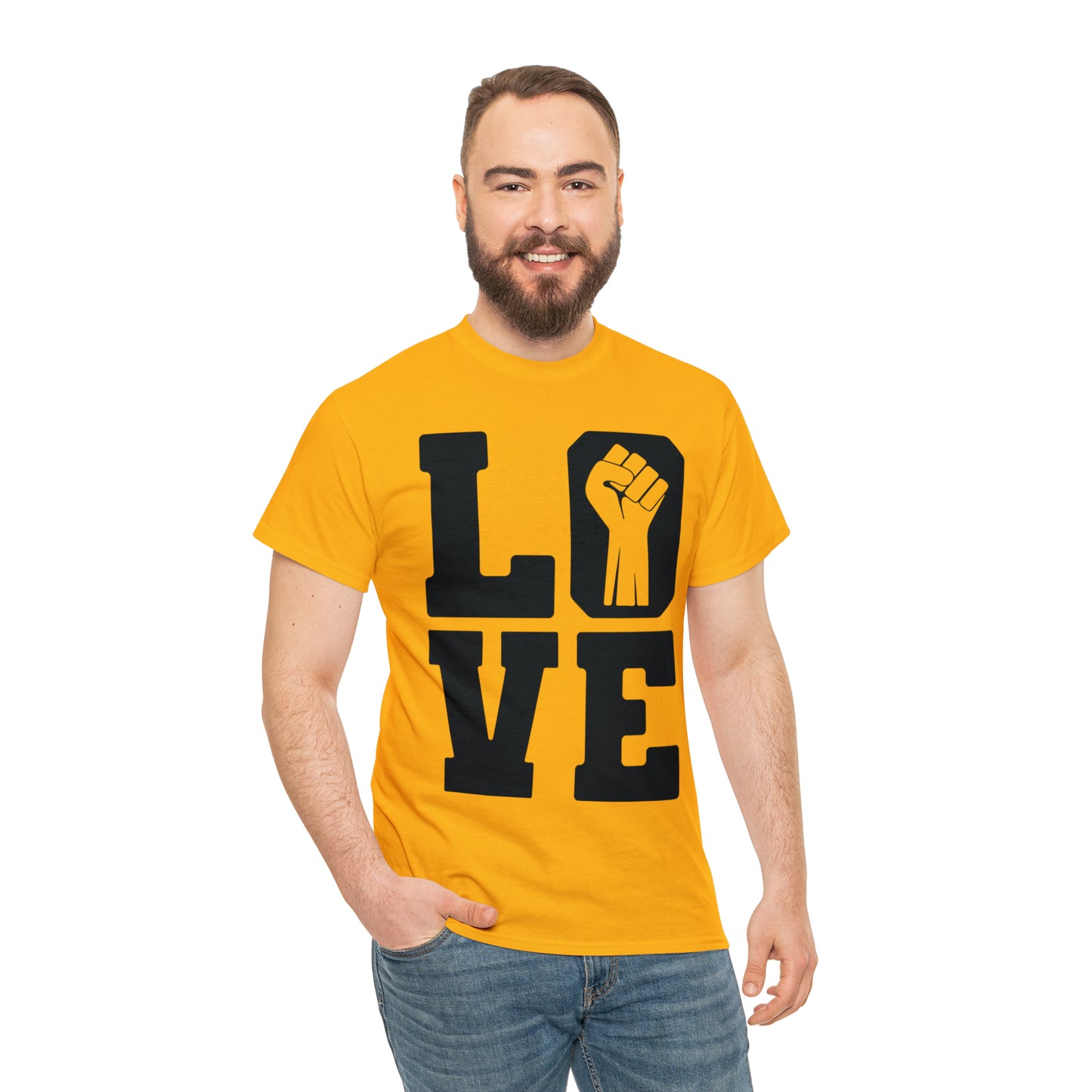 Love (Vinyl Cut-1Color) Unisex Heavy Cotton Tee