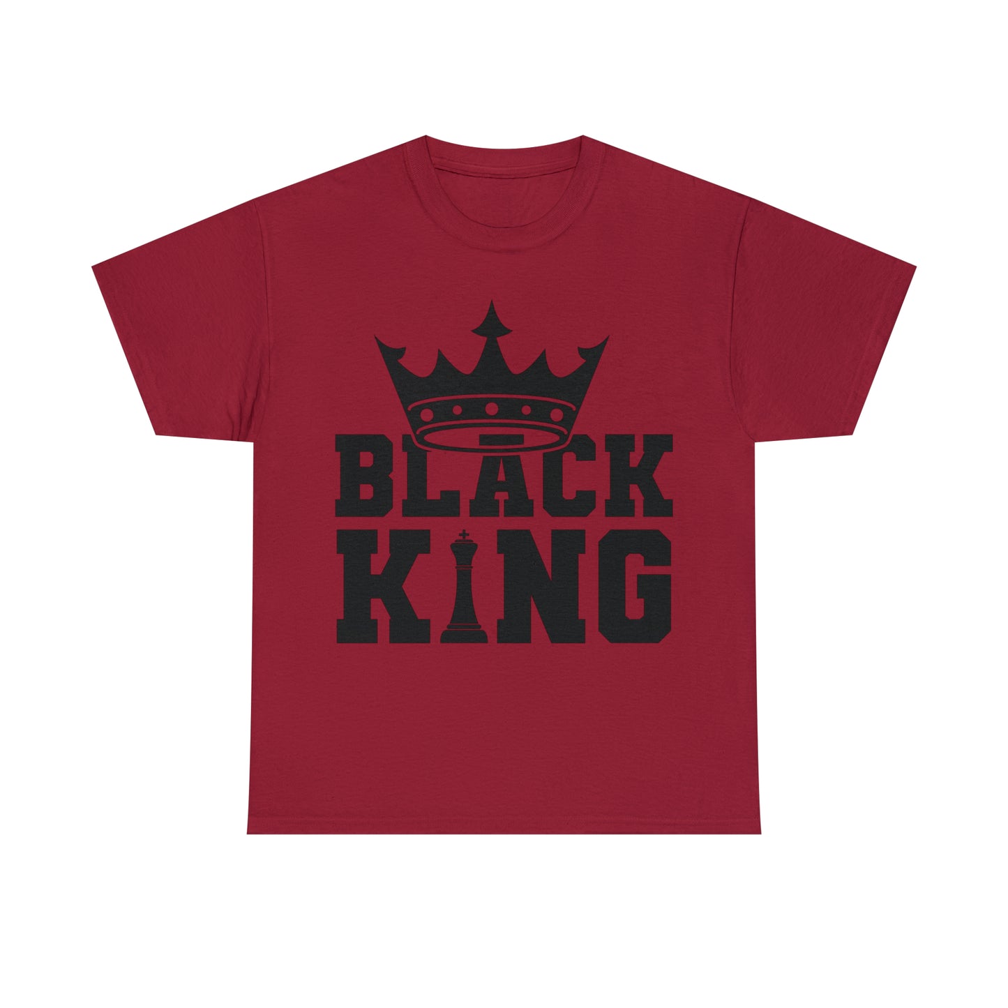 Black King DTF Print Unisex Heavy Cotton Tee