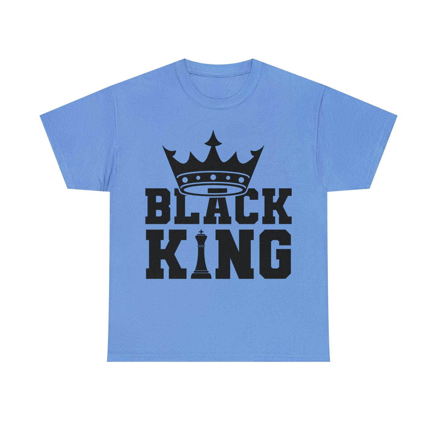 Black King DTF Print Unisex Heavy Cotton Tee