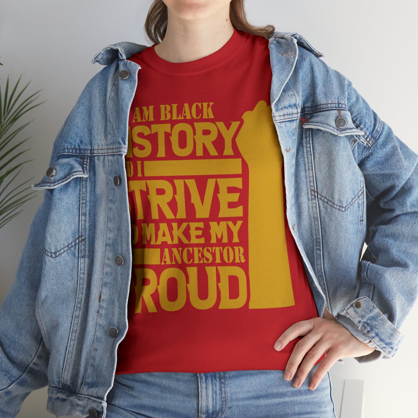 Proud (Vinyl Cut-1 Color) Unisex Heavy Cotton Tee