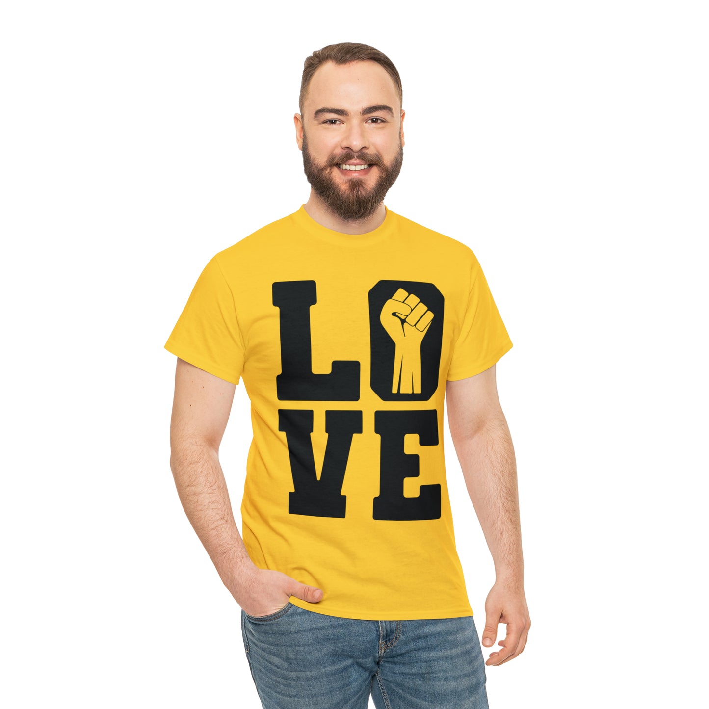 Love (Vinyl Cut-1Color) Unisex Heavy Cotton Tee