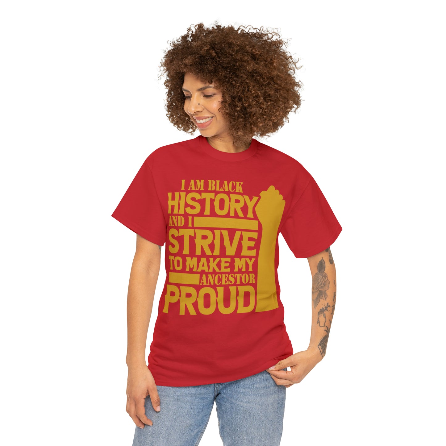 Proud (Vinyl Cut-1 Color) Unisex Heavy Cotton Tee