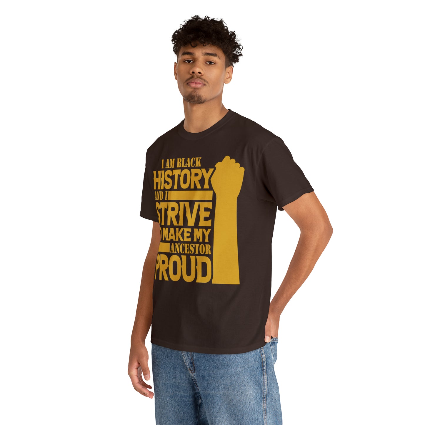 Proud (Vinyl Cut-1 Color) Unisex Heavy Cotton Tee