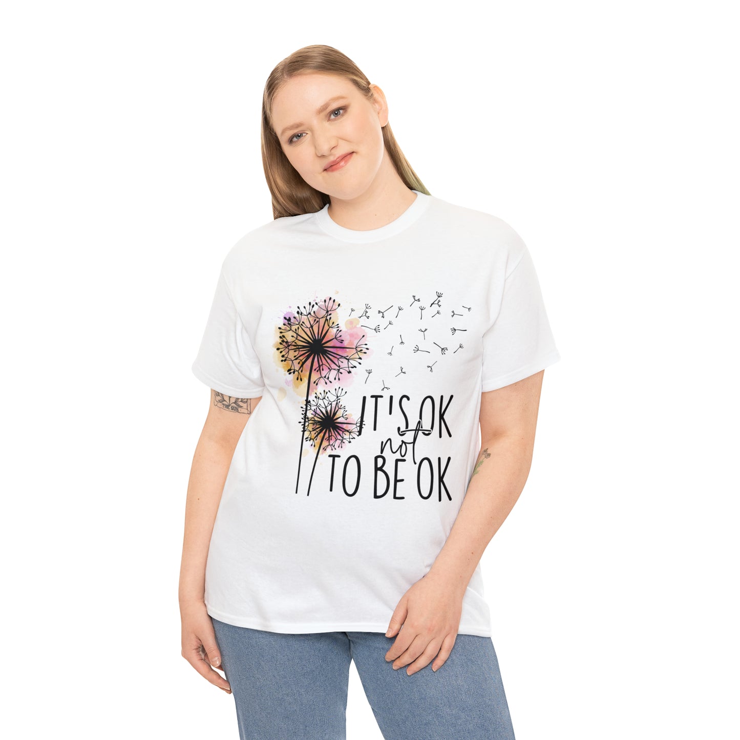 Its Ok not to Be Ok Unisex Heavy Cotton Tee