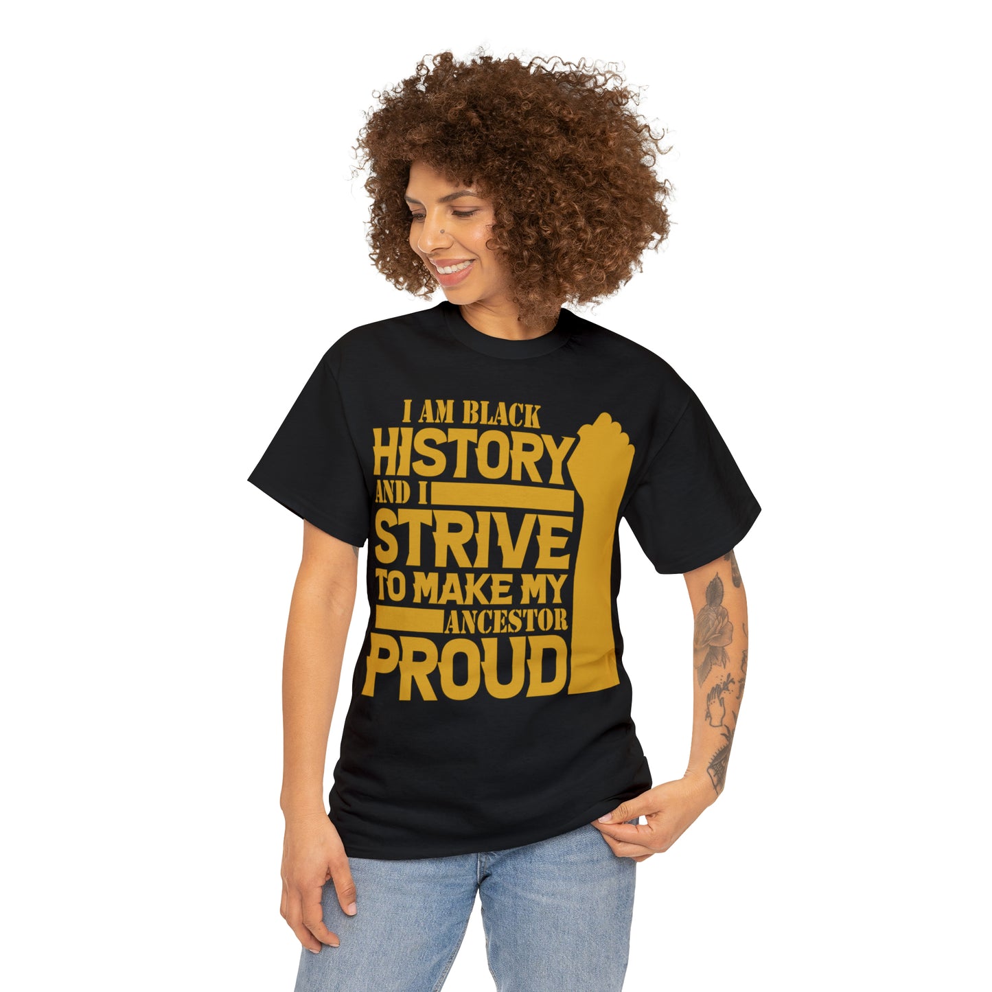 Proud (Vinyl Cut-1 Color) Unisex Heavy Cotton Tee