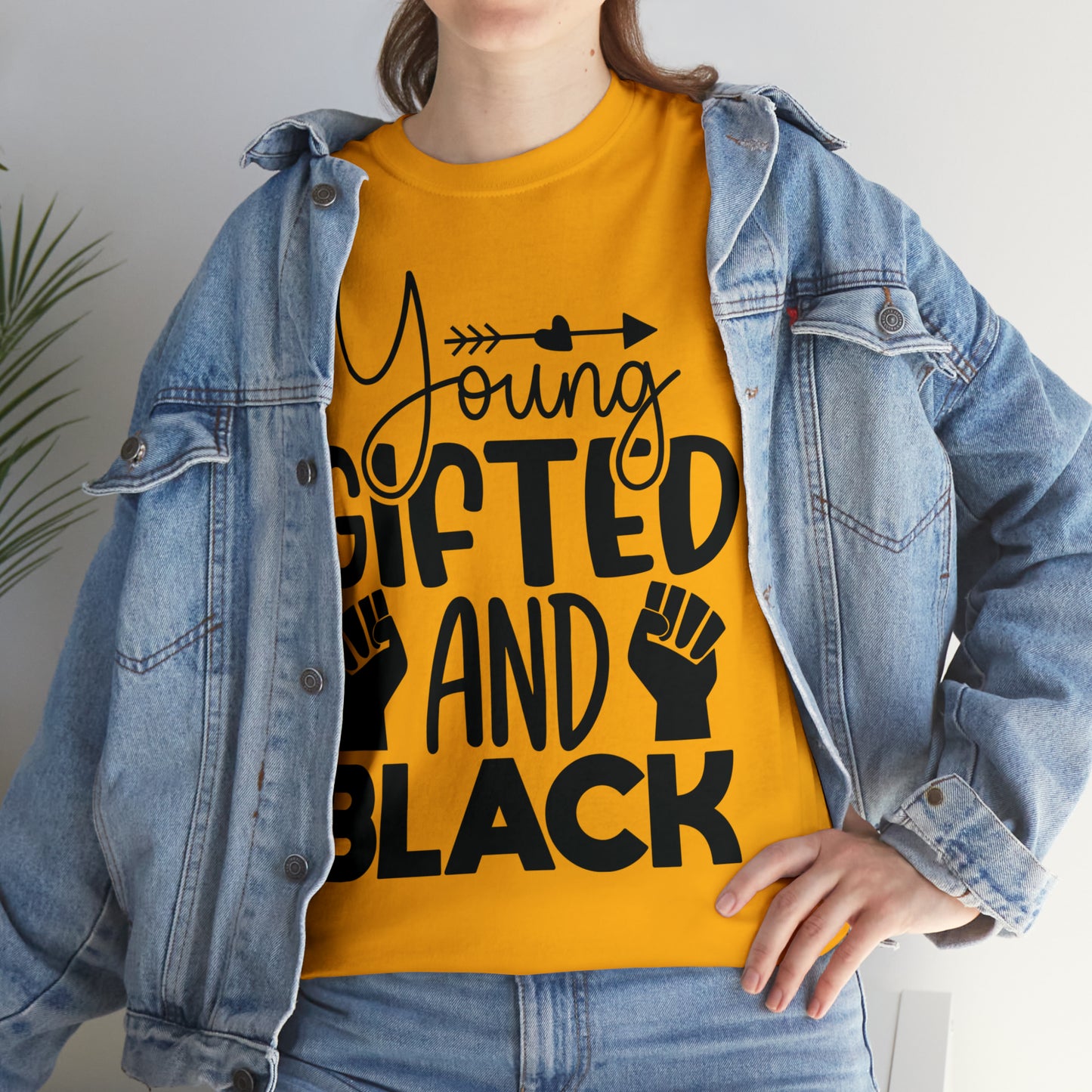 Gifted (Vinyl Cut-1 Color) Unisex Heavy Cotton Tee