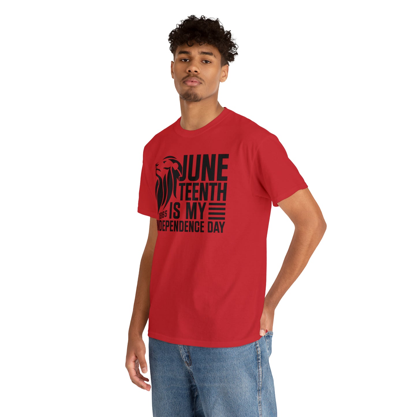 Independence (Vinyl Cut-1 Color) Unisex Heavy Cotton Tee