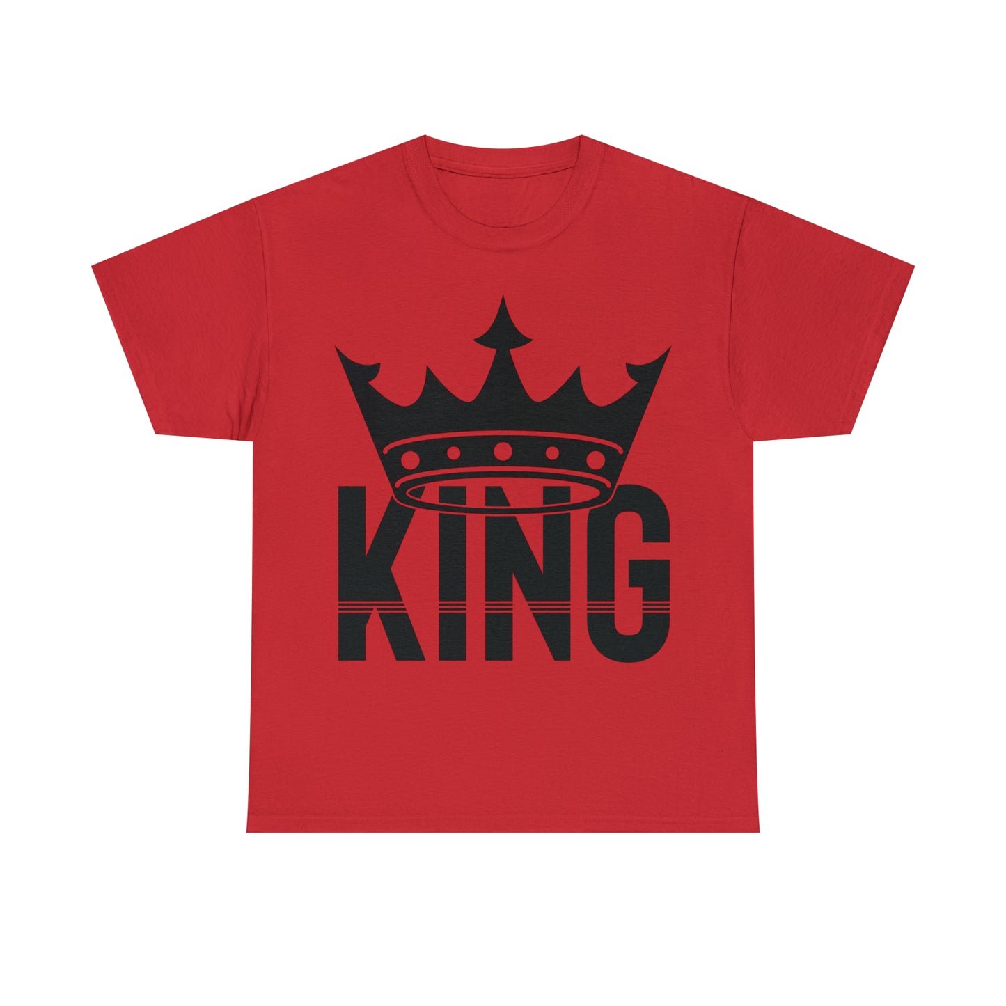King (Vinyl Cut-1 Color) Unisex Heavy Cotton Tee