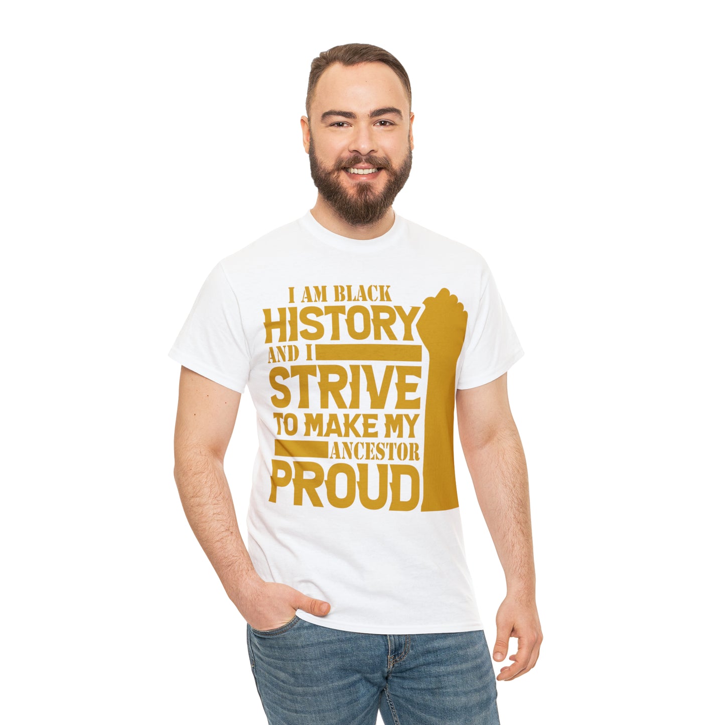 Proud (Vinyl Cut-1 Color) Unisex Heavy Cotton Tee