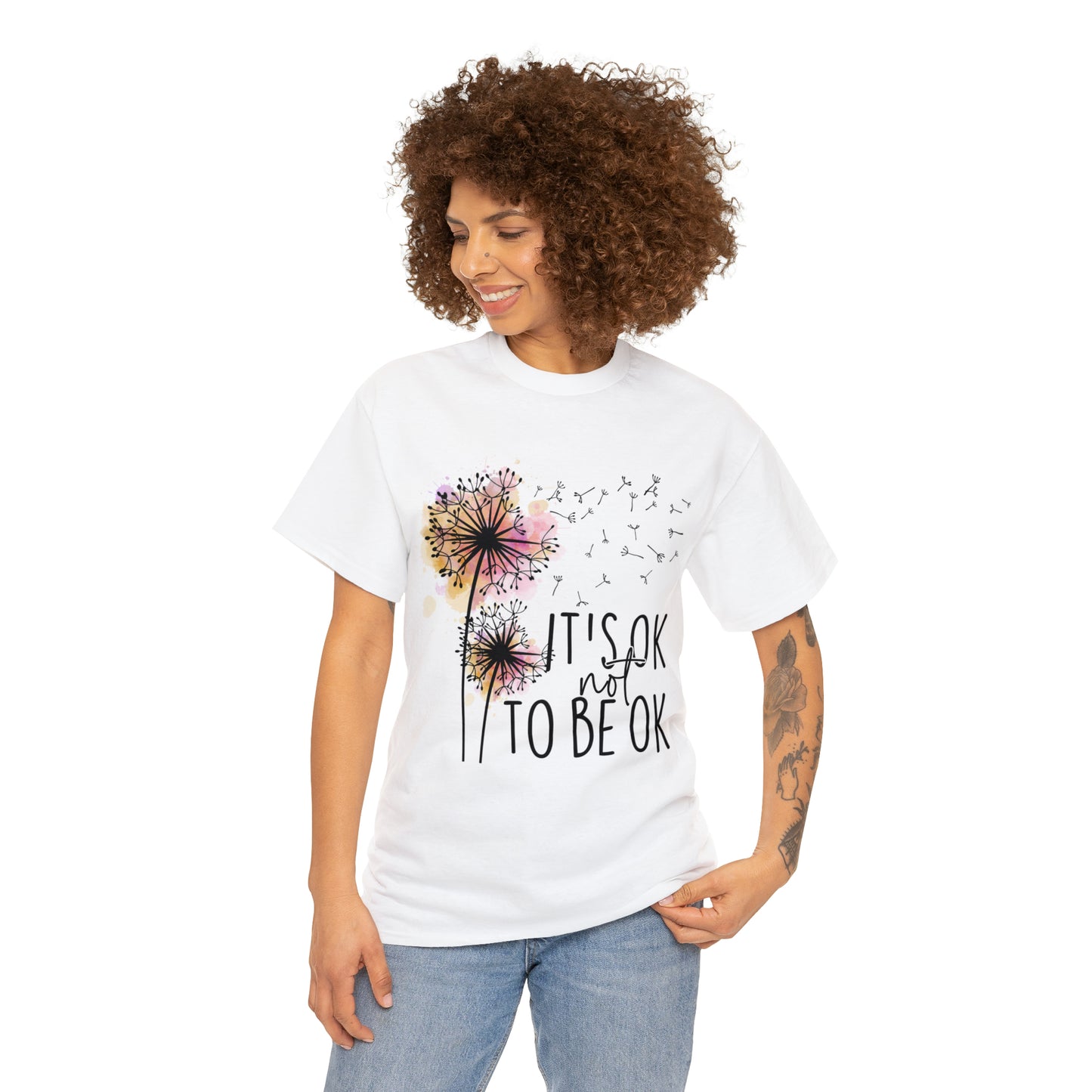 Its Ok not to Be Ok Unisex Heavy Cotton Tee