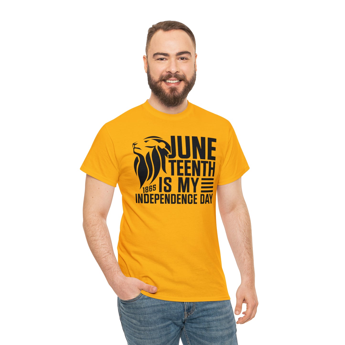 Independence (Vinyl Cut-1 Color) Unisex Heavy Cotton Tee