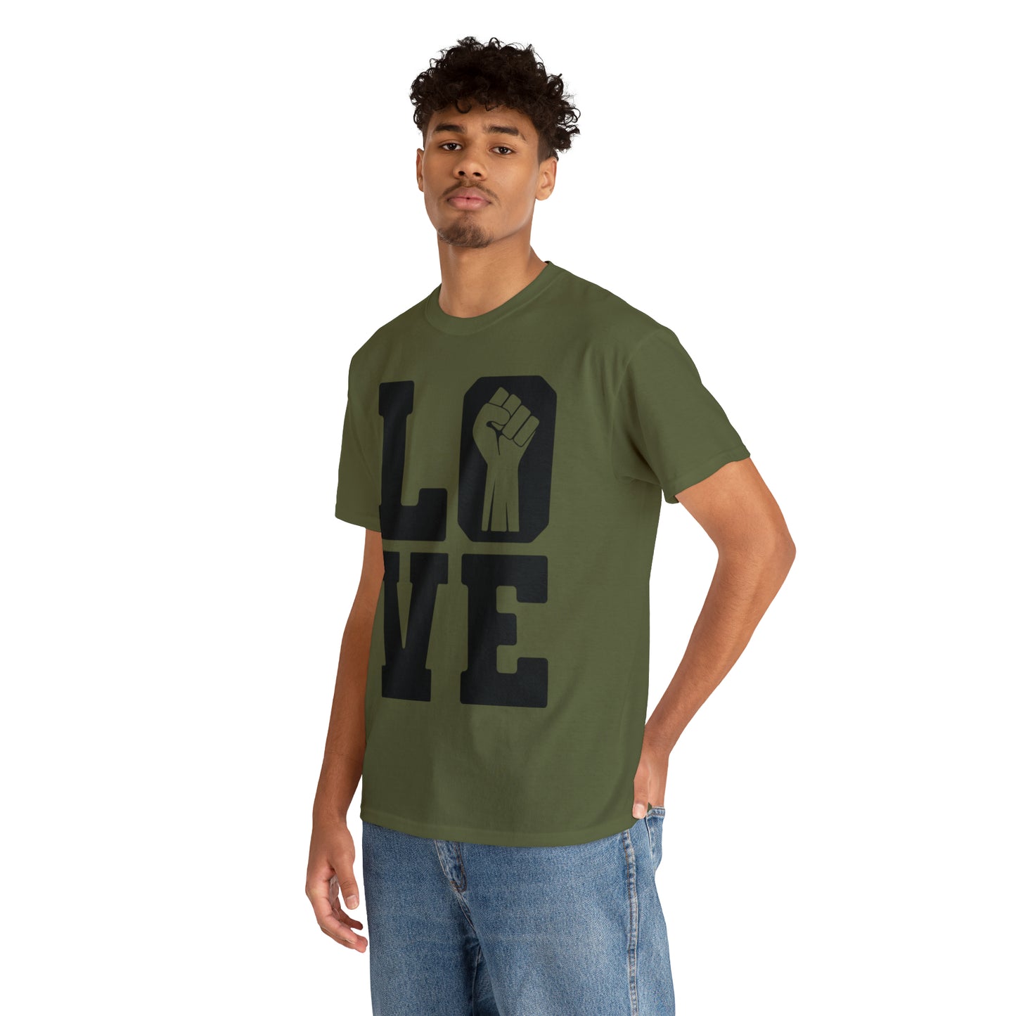 Love (Vinyl Cut-1Color) Unisex Heavy Cotton Tee