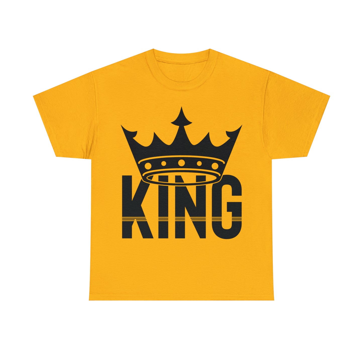 King (Vinyl Cut-1 Color) Unisex Heavy Cotton Tee